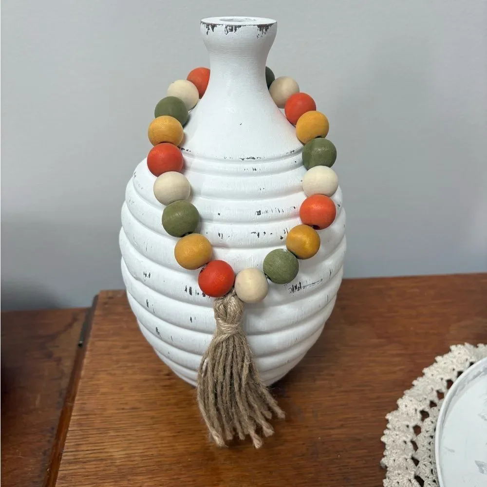 Autumn Beaded Loop Garland Fall Decor Holiday Tier Tray Decor Tabletop Decor